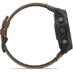 Смарт-часы Garmin Fenix 8 Pro 51mm Amoled Sapphire Lens Carbon Grey DLC Tinanium With Leather Band, Chestnut — фото 5