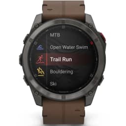 Смарт-часы Garmin Fenix 8 Pro 51mm Amoled Sapphire Lens Carbon Grey DLC Tinanium With Leather Band, Chestnut — фото 6