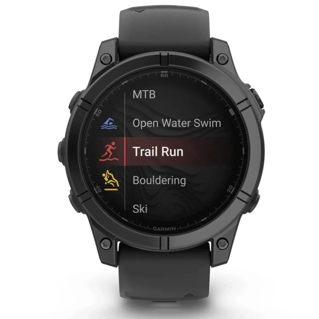 Смарт-часы Garmin Fenix E 47mm Amoled Slate Gray Steel With Black Silicone Band — фото 2