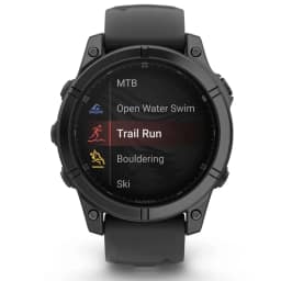Смарт-часы Garmin Fenix E 47mm Amoled Slate Gray Steel With Black Silicone Band — фото 2