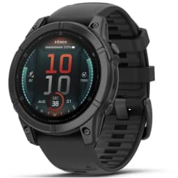 Смарт-часы Garmin Fenix E 47mm Amoled Slate Gray Steel With Black Silicone Band — фото 4
