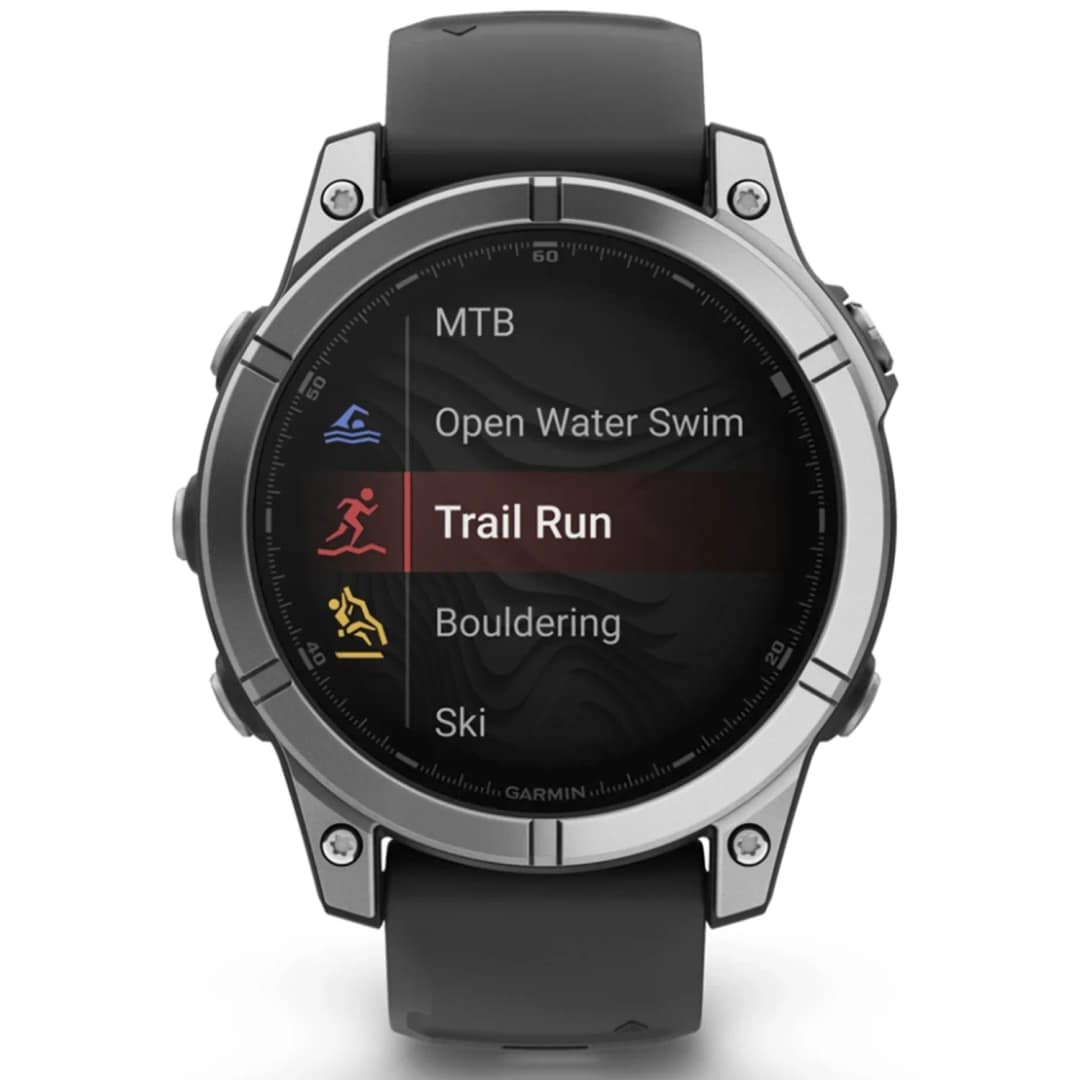 Смарт-часы Garmin Fenix E 47mm Amoled Stainless Steel With Black Silicone Band — фото 7