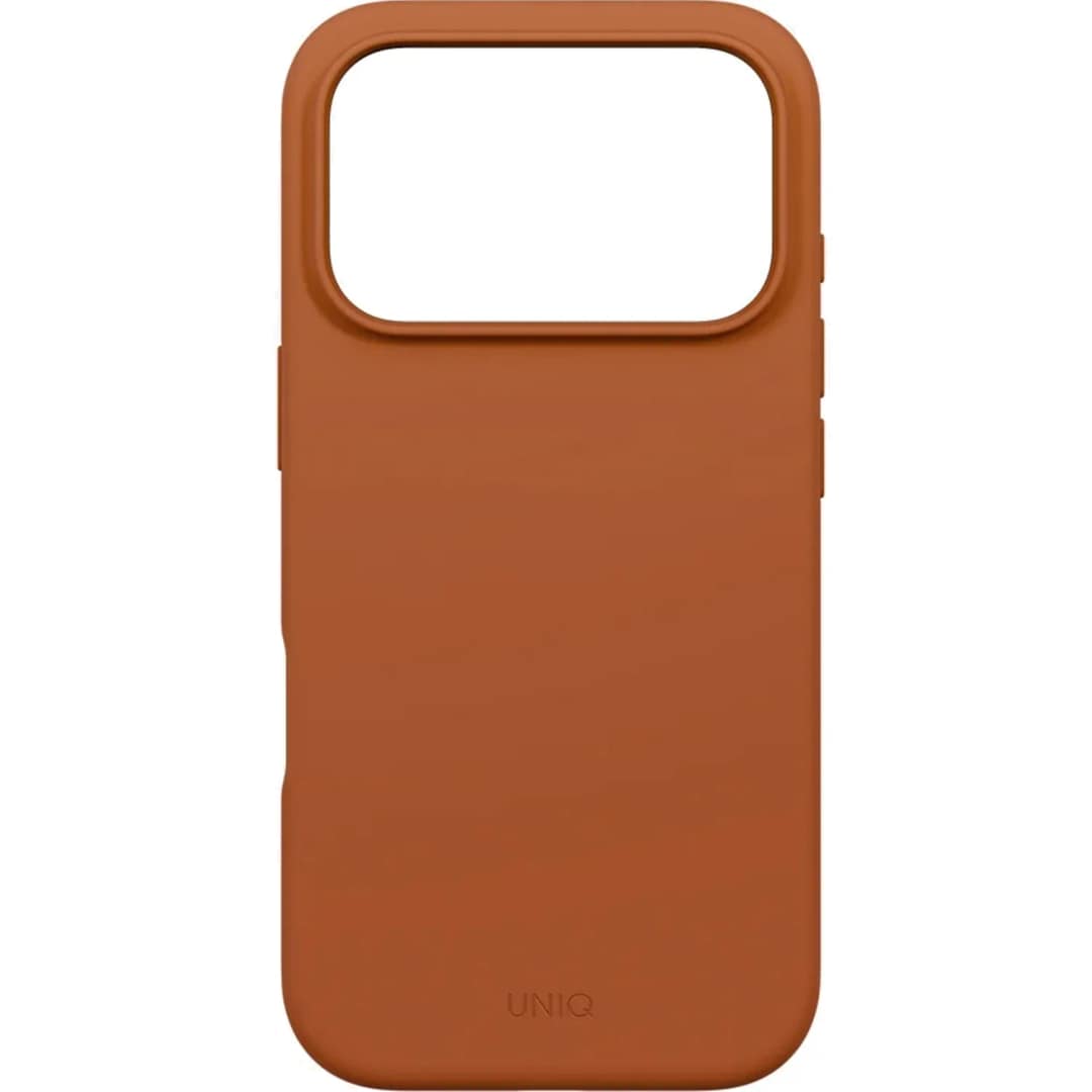 Чехол Uniq Lino Hybrid Silicone Case with MagClick для iPhone 17 Pro Max, Sunset Orange — фото 3