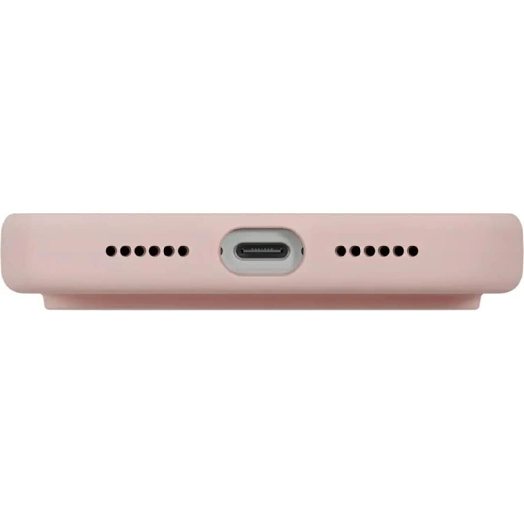 Чехол Uniq Lino Hybrid Silicone Case with MagClick для iPhone 17 Pro Max, Blush Pink — фото 5