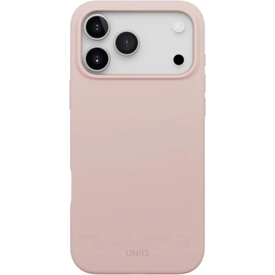 Чехол Uniq Lino Hybrid Silicone Case with MagClick для iPhone 17 Pro, Blush Pink — фото 2