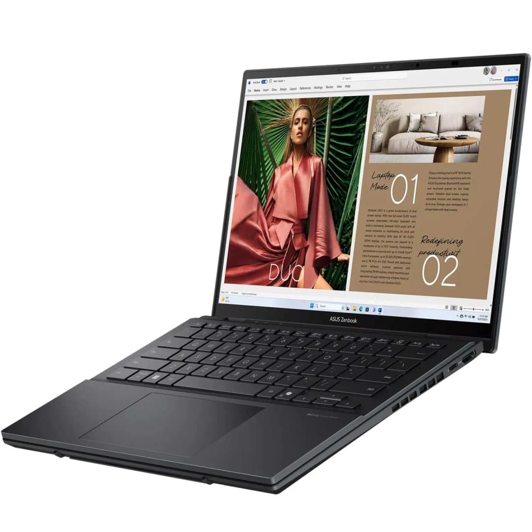 Ноутбук ASUS Zenbook Duo Special UX8406CA-PZ268X 14 OLED i9-285H Ultra SSD Inkwell Gray — фото 3