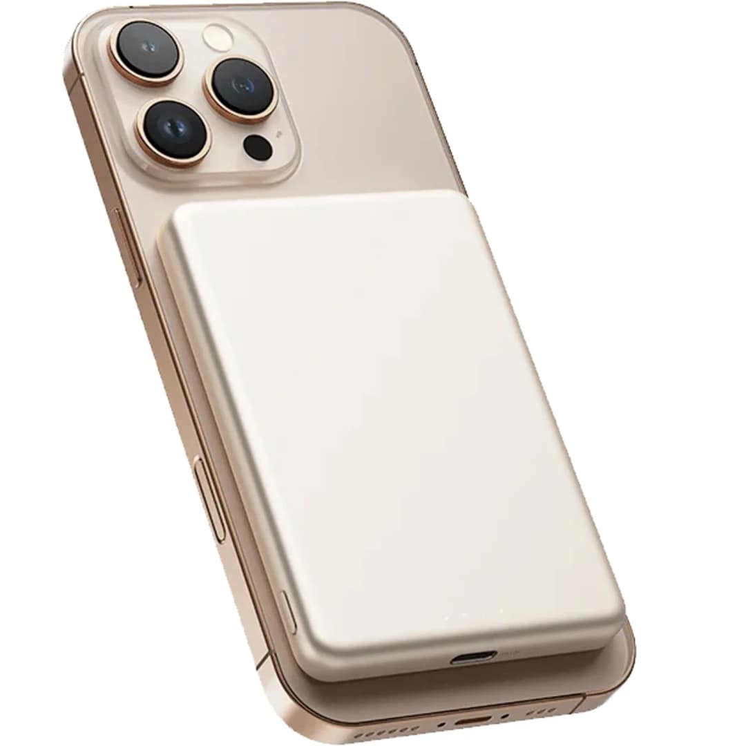 Внешний аккумулятор Xiaomi Super Slim Magnetic Power Bank 5000 mAh, Gold — фото 2