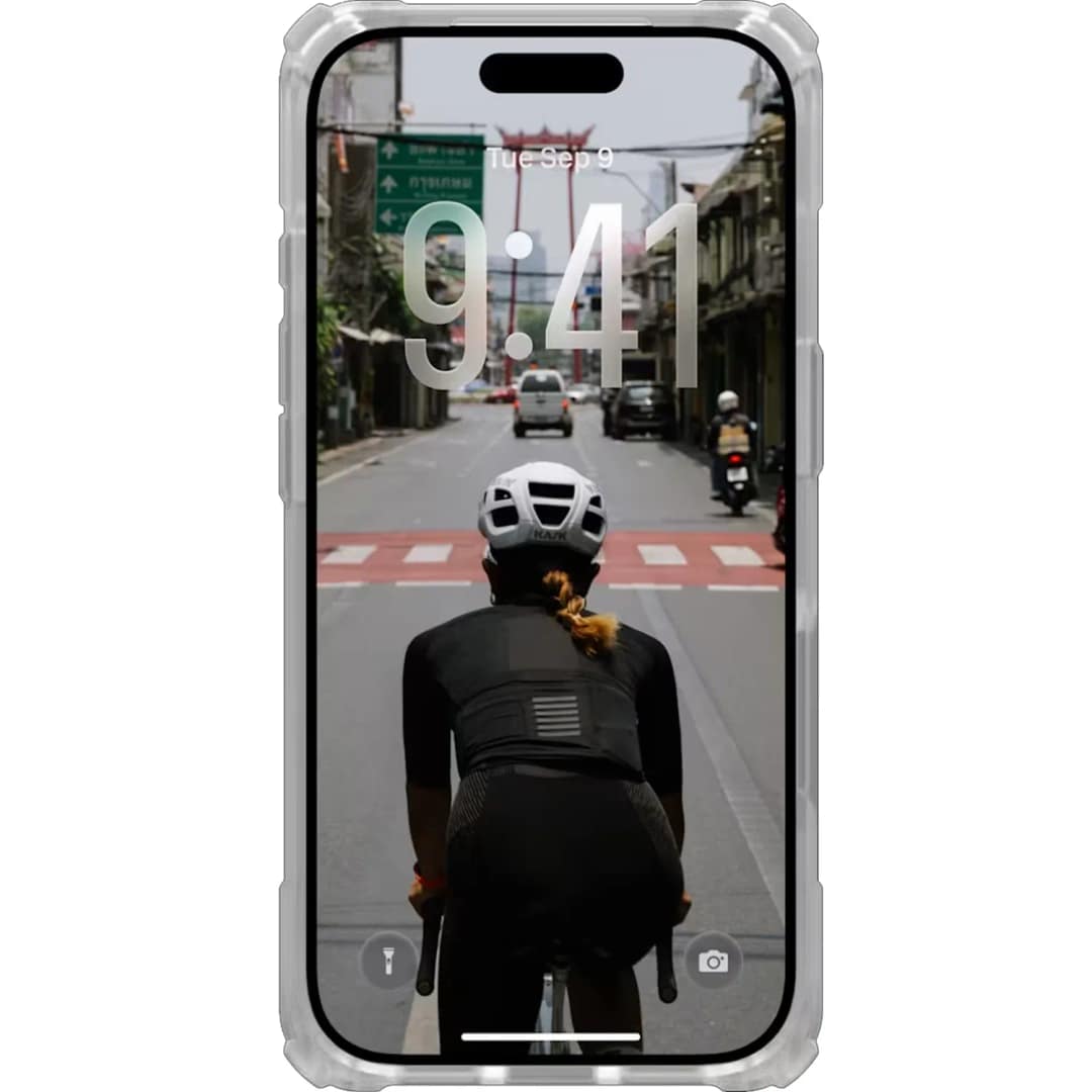 Чехол UAG MagSafe Plasma XTE Case для iPhone 17 Pro, Clear/Titanium — фото 3