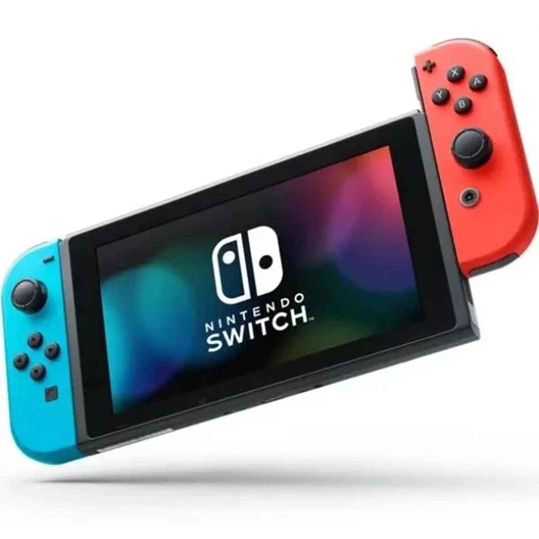 Игровая приставка Nintendo Switch Rev.2, Neon Blue/Neon Red — фото 3