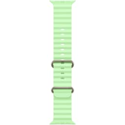 Ремешок Apple Watch Ultra 49mm Ocean Band - Natural Titanium Finish, Neon Green — фото 1