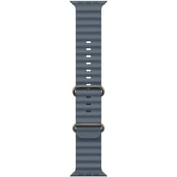Ремешок Apple Watch Ultra 49mm Ocean Band - Natural Titanium Finish, Anchor Blue — фото 1