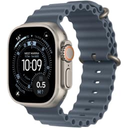 Ремешок Apple Watch Ultra 49mm Ocean Band - Natural Titanium Finish, Anchor Blue — фото 2