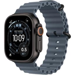 Ремешок Apple Watch Ultra 49mm Ocean Band - Black Titanium Finish, Anchor Blue — фото 2