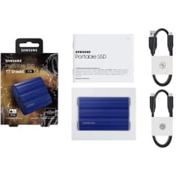 Внешний SSD накопитель Samsung T7 Shield USB 3.2 Type-C, Blue — фото 5