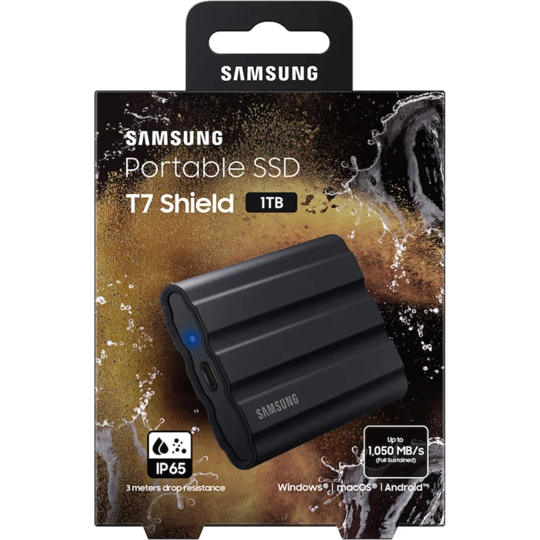 Внешний SSD накопитель Samsung T7 Shield USB 3.2 Type-C, Black — фото 4