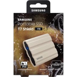 Внешний SSD накопитель Samsung T7 Shield USB 3.2 Type-C, Beige — фото 4