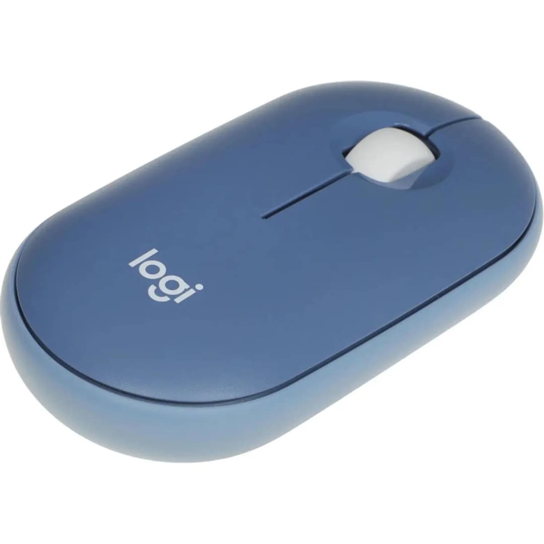 Беспроводная мышь Logitech Pebble M350, Blueberry — фото 4