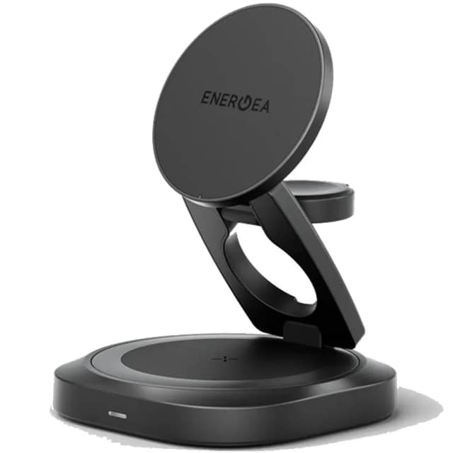 Беспроводное зарядное устройство EnergEA AluMag Gyro Gunmetal