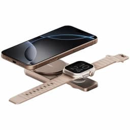 Беспроводное зарядное устройство EnergEA MagDuo Qi2, Gold — фото 6