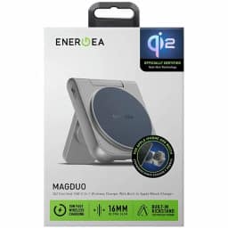 Беспроводное зарядное устройство EnergEA MagDuo Qi2, Blue — фото 5