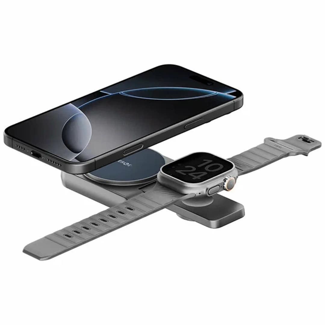 Беспроводное зарядное устройство EnergEA MagDuo Qi2, Blue — фото 6