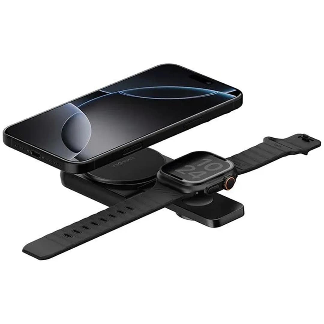 Беспроводное зарядное устройство EnergEA MagDuo Qi2, Gunmetal — фото 6