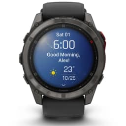 Смарт-часы Garmin Fenix 8 Pro 51mm Microled Sapphire Lens Carbon Grey DLC Tinanium With Black Pebble Gray Silicone — фото 2