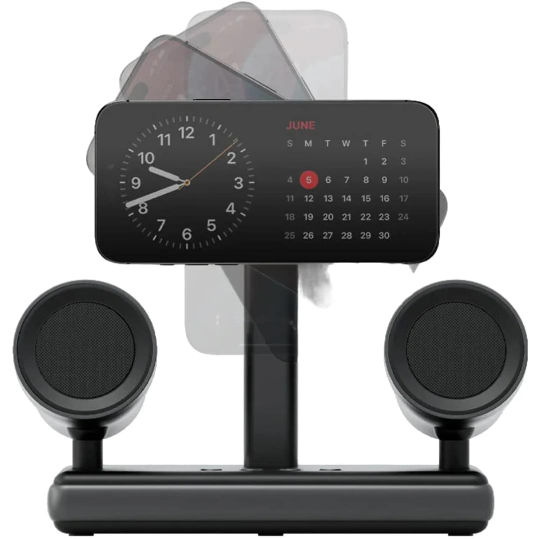 Беспроводное зарядное устройство EnergEA MagAudio Stand Gunmetal — фото 5
