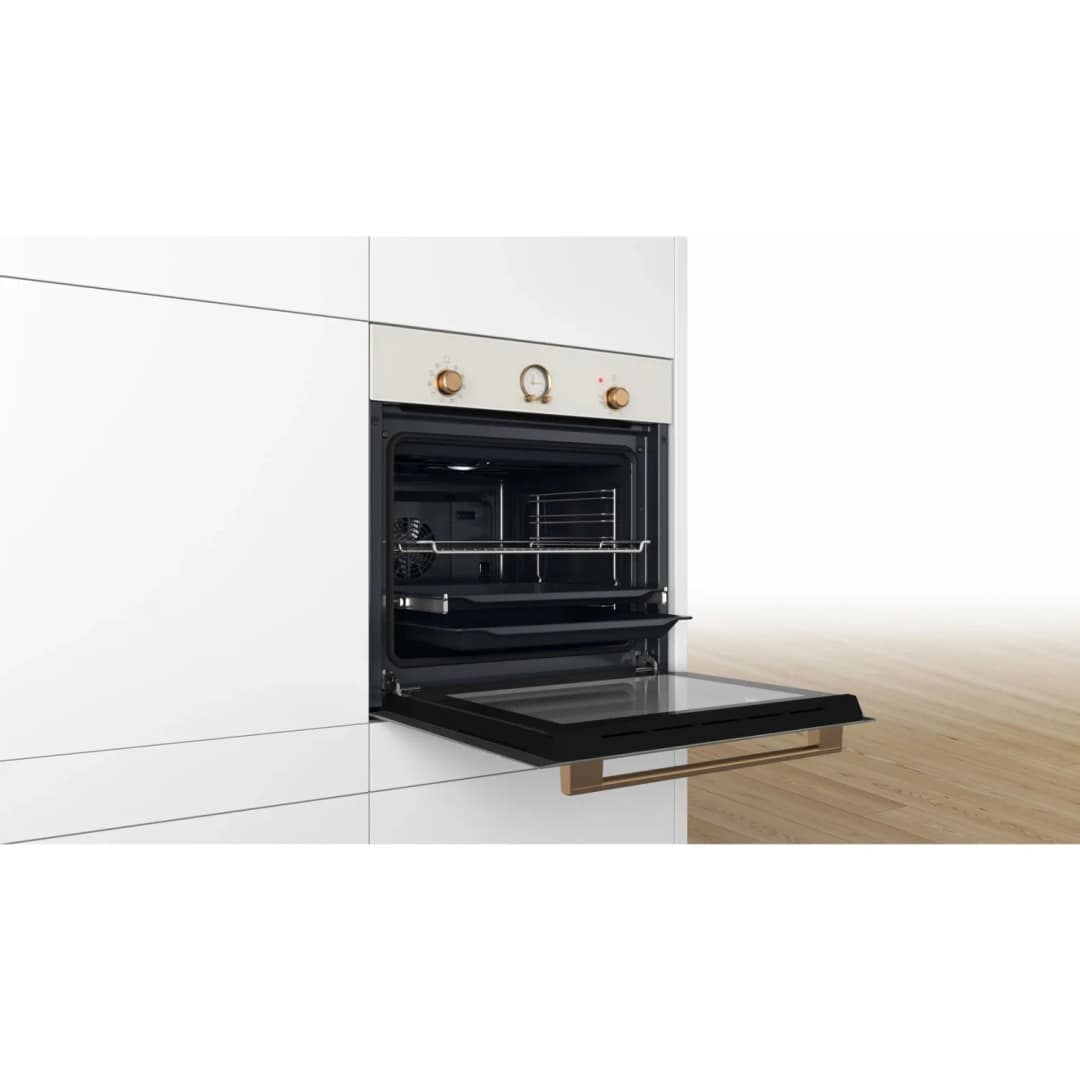 Электрический духовой шкаф Bosch Serie 6 HBJN10YW0R Pearl White Gold — фото 5