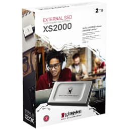 Внешний SSD накопитель Kingston XS2000 USB 3.2 Type-C Silver — фото 3