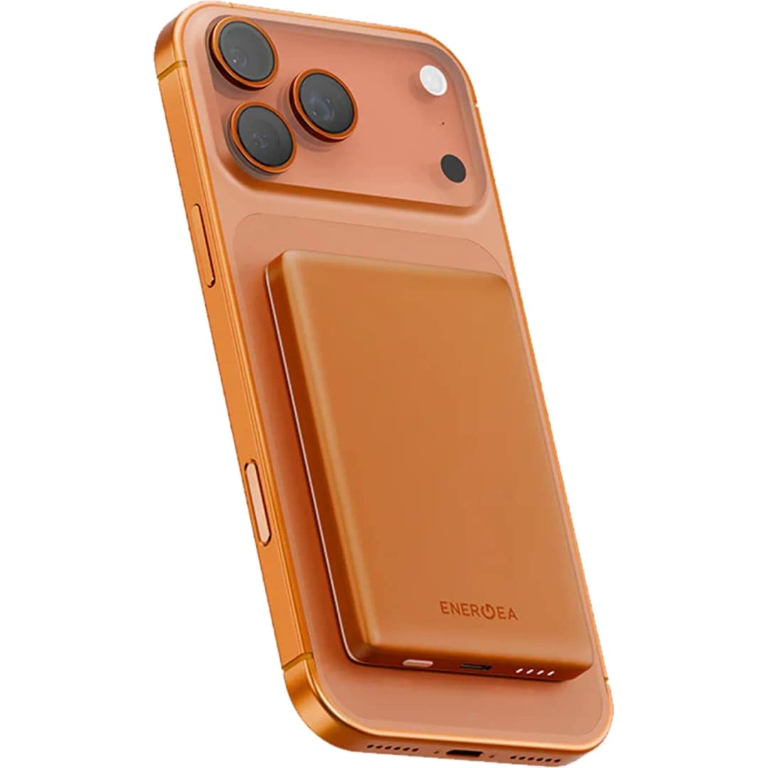 Внешний аккумулятор EnergEA Alupac Mini 5K 5000 mAh Magsafe, Orange — фото 4