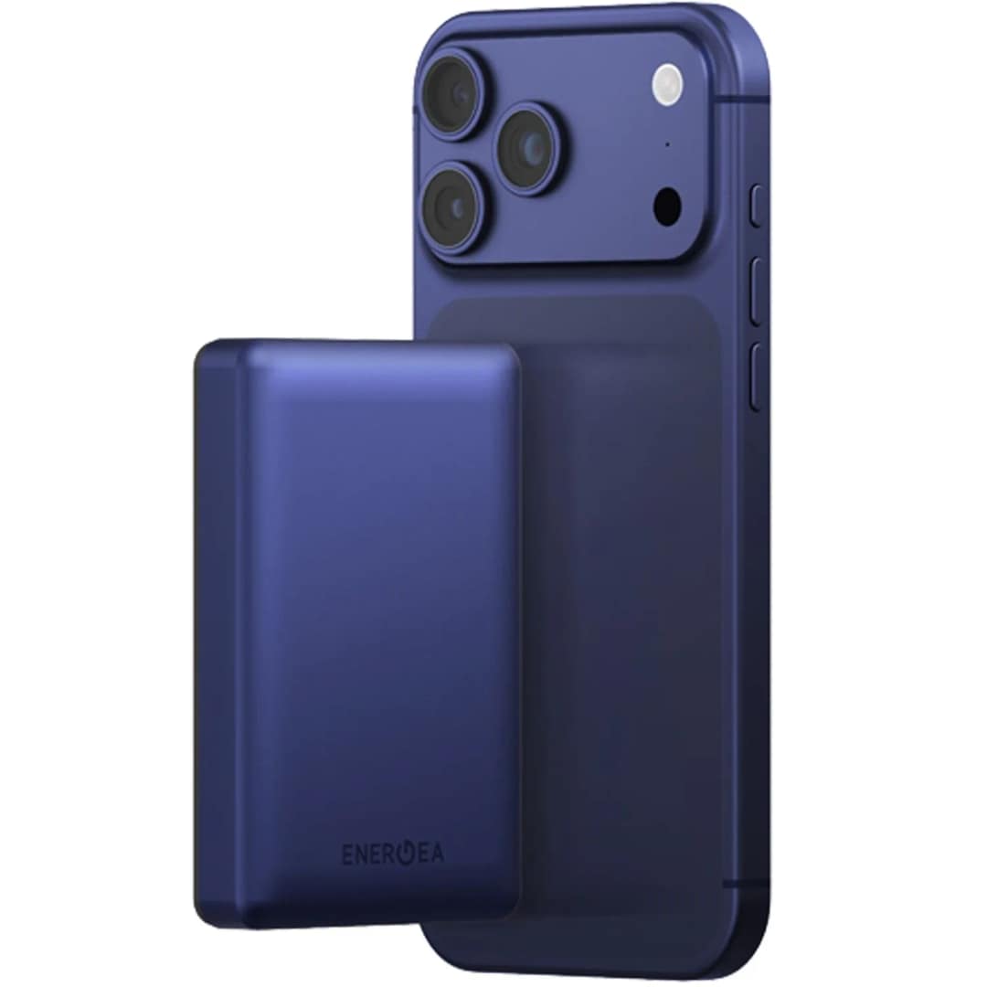 Внешний аккумулятор EnergEA Alupac 10K 10000 mAh Magsafe, Indigo Blue — фото 2