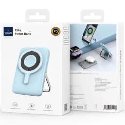 Внешний аккумулятор WiWU Elite Series Magsafe Wi-P018 10000 mAh, Light Blue — фото 2