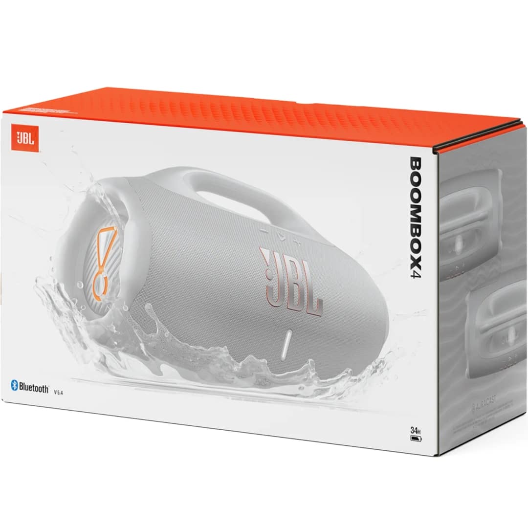 Портативная колонка JBL Boombox 4, White — фото 6