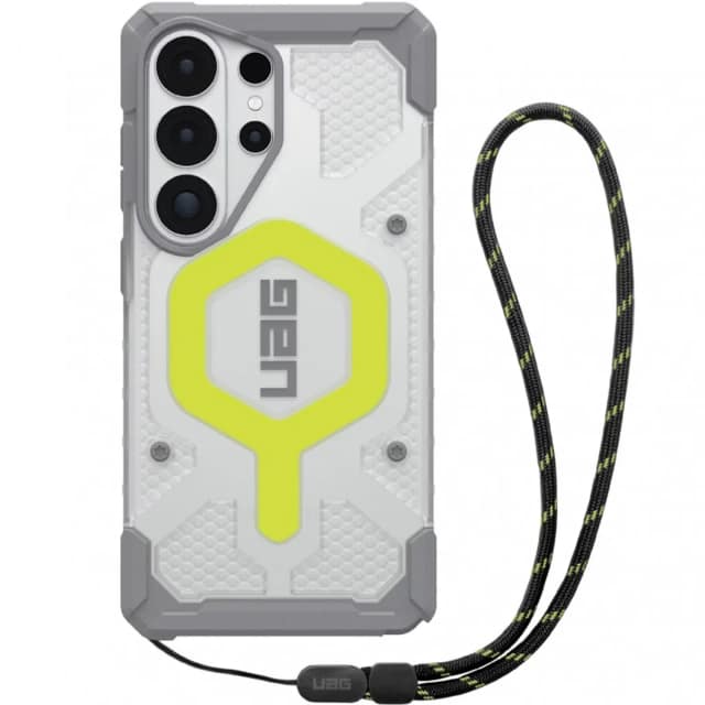 Чехол UAG Pathfinder Clear Case with MagSafe для Samsung Galaxy S26 Ultra Active Neon Case Black Neon Lanyard