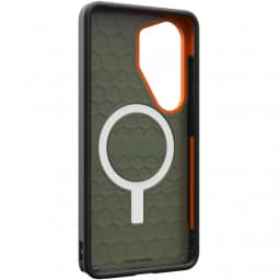 Чехол UAG Civilian Case with MagSafe для Samsung Galaxy S26 Ultra, Olive/Orange — фото 3