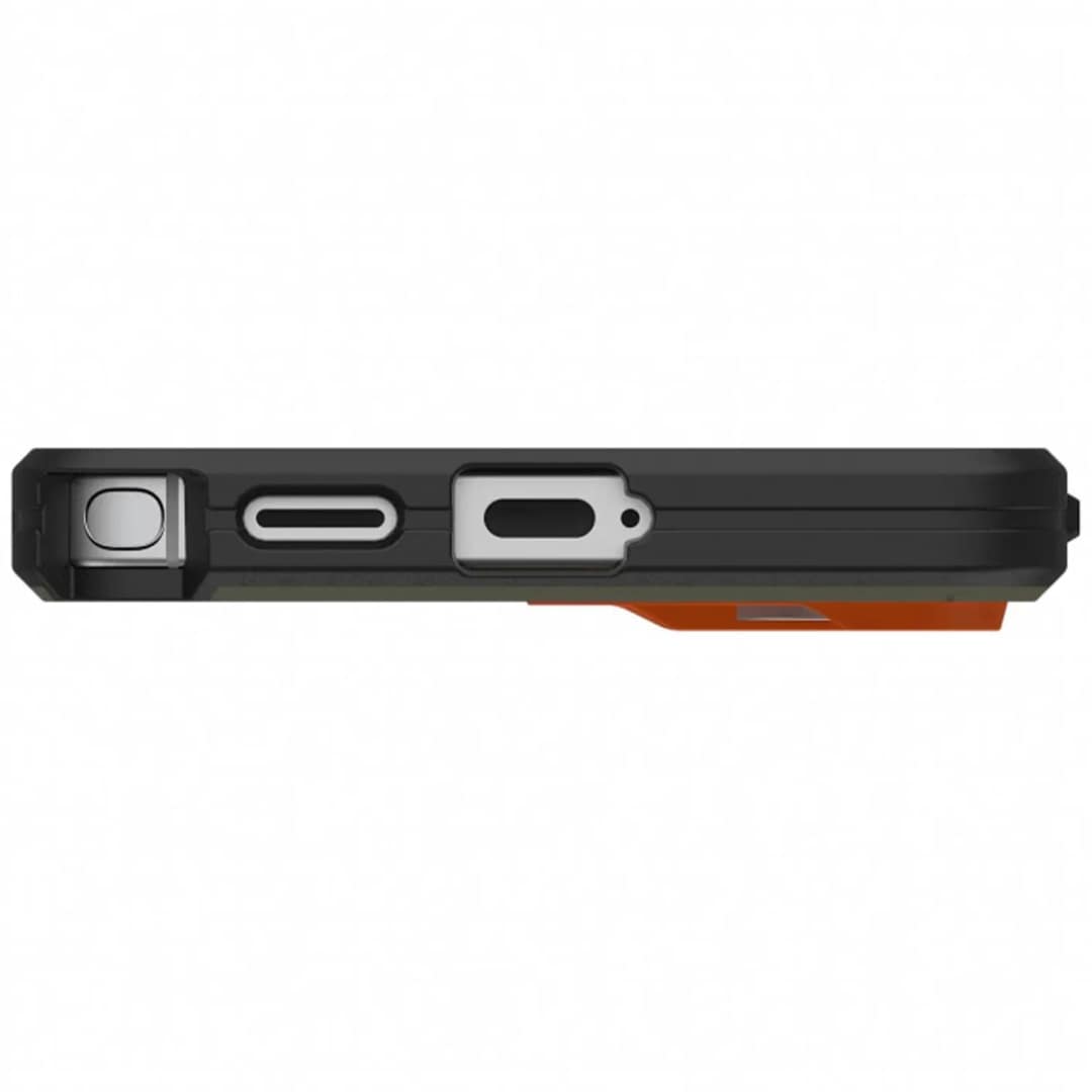 Чехол UAG Civilian Case with MagSafe для Samsung Galaxy S26 Ultra, Olive/Orange — фото 4