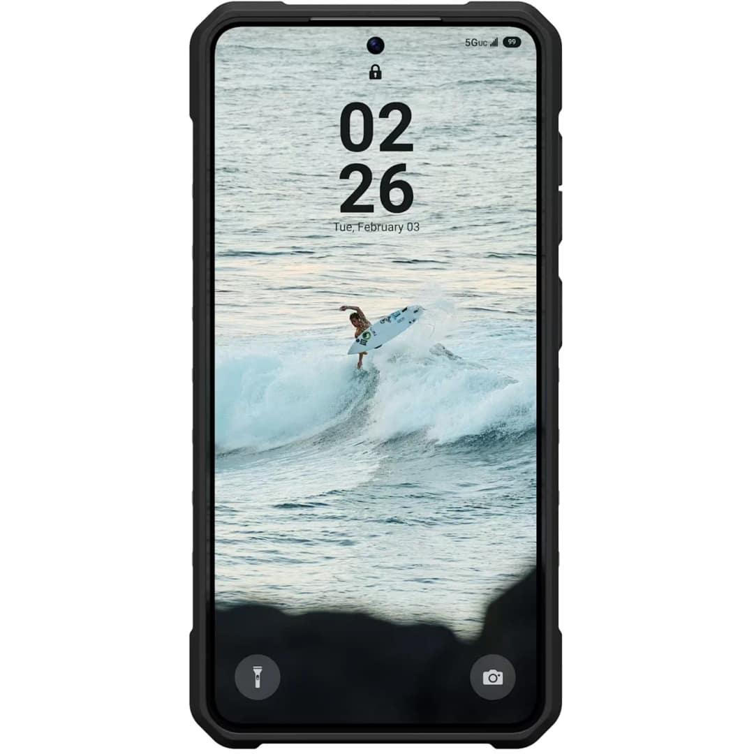Чехол UAG Pathfinder Clear Case with MagSafe для Samsung Galaxy S26 Ash Black — фото 4