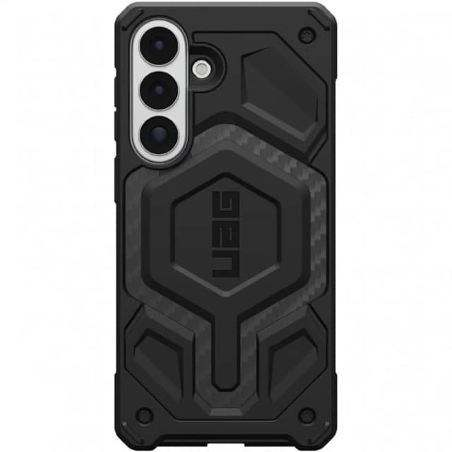 Чехол UAG Monarch Pro Case with MagSafe для Samsung Galaxy S26 Plus Carbon Fiber