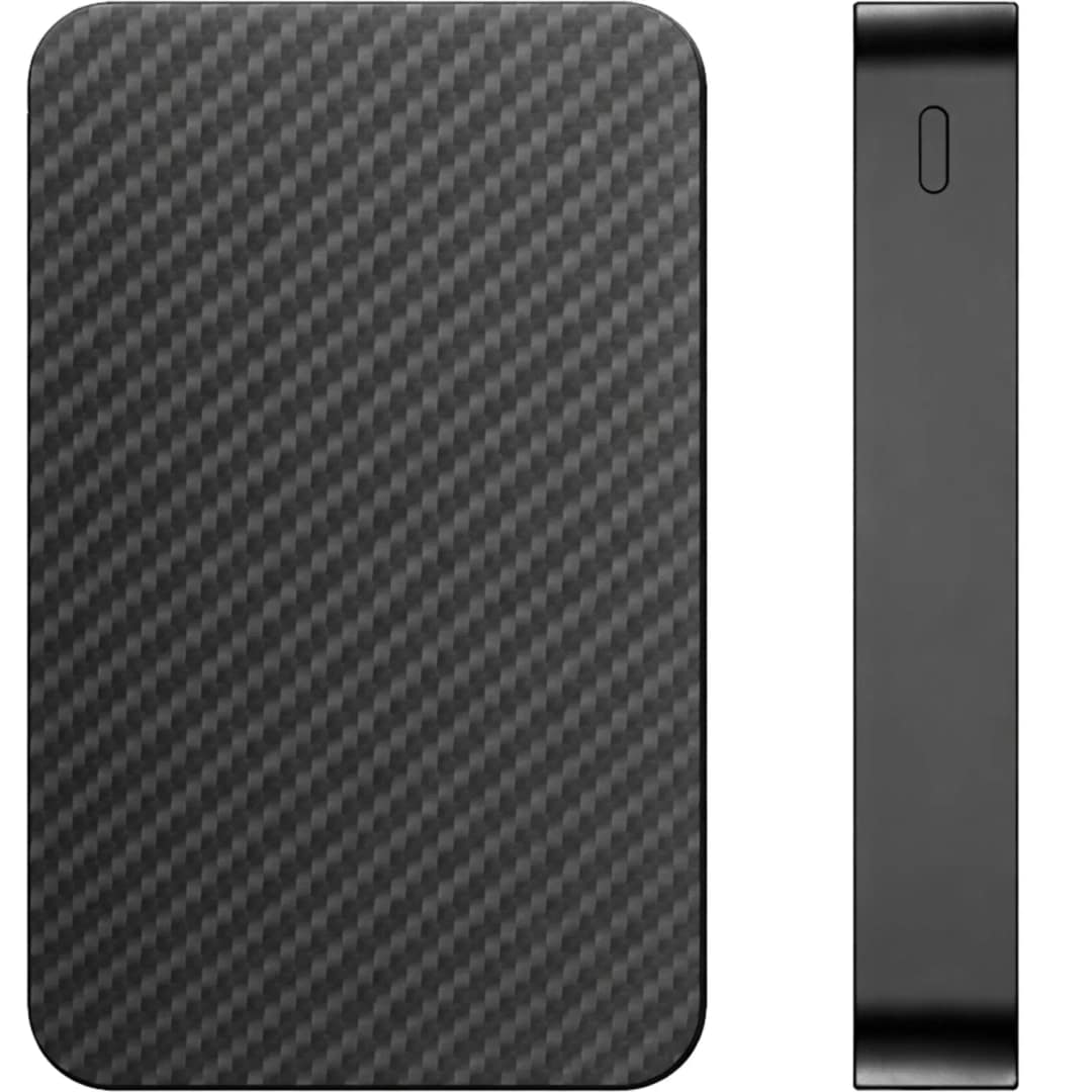 Внешний аккумулятор Gurdini Kevlar Power 20W with MagSafe 10000 mAh Black — фото 2