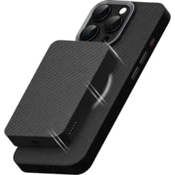 Внешний аккумулятор Gurdini Kevlar Power 20W with MagSafe 10000 mAh Black — фото 4