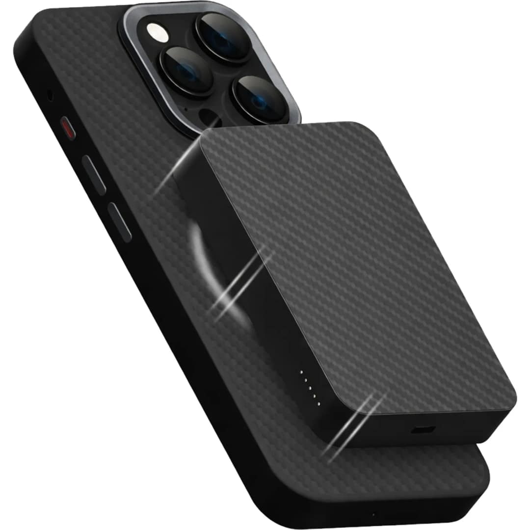 Внешний аккумулятор Gurdini Kevlar Power 20W with MagSafe 5000 mAh Black — фото 4