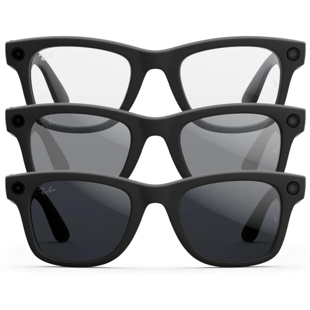 Умные очки Ray-Ban Wayfarer Matte Black Transitions M Grey — фото 3