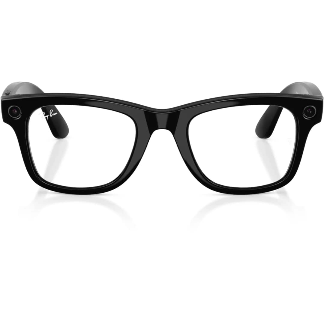 Умные очки Ray-Ban Wayfarer Shiny Black Transitions M Graphite Green — фото 2