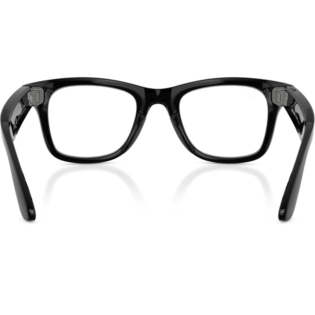 Умные очки Ray-Ban Wayfarer Shiny Black Transitions M Graphite Green — фото 5