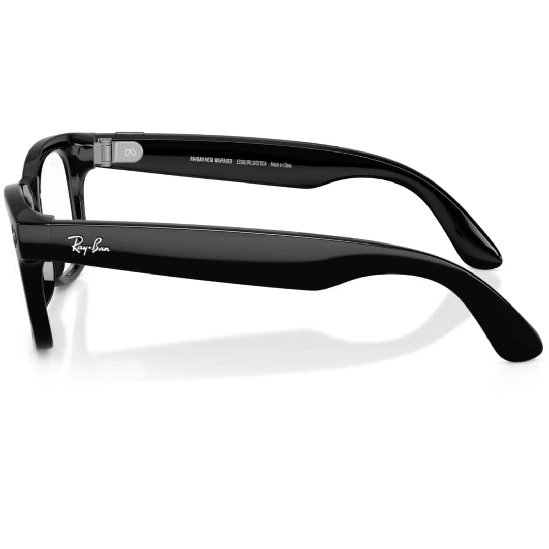 Умные очки Ray-Ban Wayfarer Shiny Black Transitions M Graphite Green — фото 7