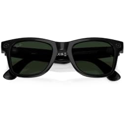 Умные очки Ray-Ban Wayfarer Shiny Black Transitions M Graphite Green — фото 8