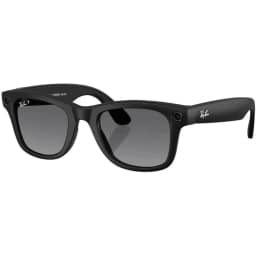 Умные очки Ray-Ban Wayfarer Matte Black Polar L Gradient Graphite — фото 1
