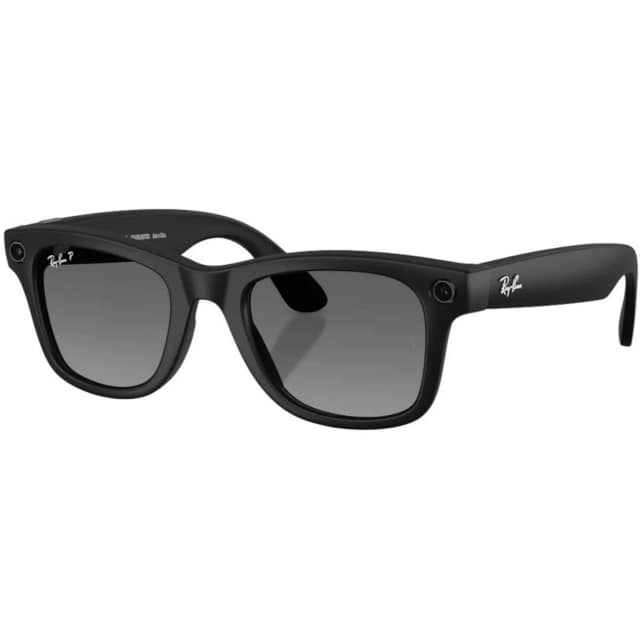 Умные очки Ray-Ban Wayfarer Matte Black Polar L Gradient Graphite