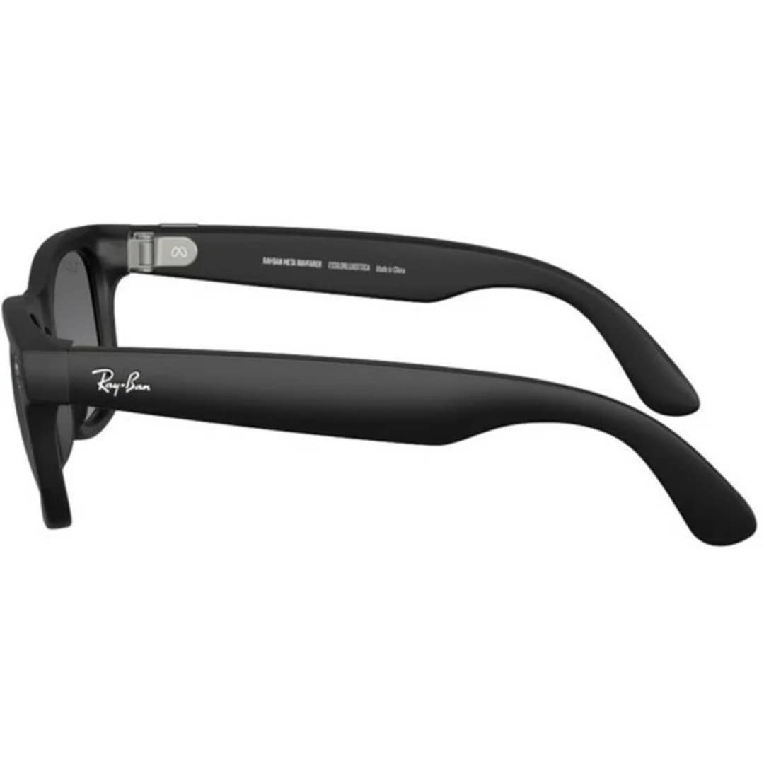Умные очки Ray-Ban Wayfarer Matte Black Polar L Gradient Graphite — фото 2
